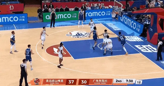 开云官网-米奇连续攻框得手已经砍下23分，青岛领先广东至10分